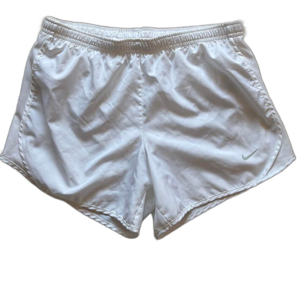 Nike Women's Dri-FIT Tempo Running Shorts - White - Size Large (L)